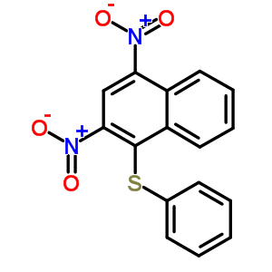 2,4-二硝基-1-(苯基硫代)-萘結(jié)構(gòu)式_14723-61-6結(jié)構(gòu)式