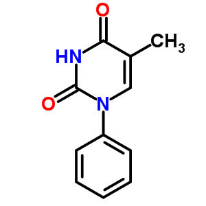 2,4(1H,3h)-pyrimidinedione, 5-methyl-1-phenyl-Structure,1484-93-1Structure 2,4(1H,3h)-pyrimidinedione, 5-methyl-1-phenyl- Structure,1484-93-1Structure
