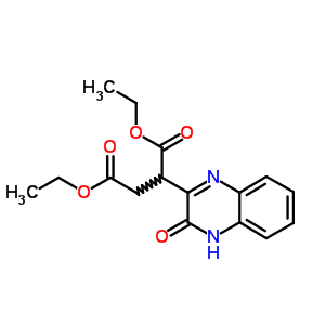 Butanedioic acid,2-(3,4-dihydro-3-oxo-2-quinoxalinyl)-, 1,4-diethyl esterStructure,1501-74-2Structure Butanedioic acid,2-(3,4-dihydro-3-oxo-2-quinoxalinyl)-, 1,4-diethyl ester Structure,1501-74-2Structure