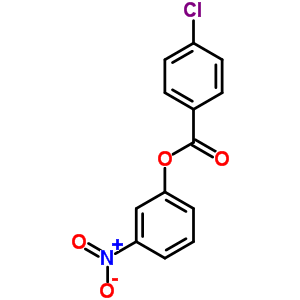 Benzoic acid,4-chloro-, 3-nitrophenyl esterStructure,15026-13-8Structure Benzoic acid,4-chloro-, 3-nitrophenyl ester Structure,15026-13-8Structure