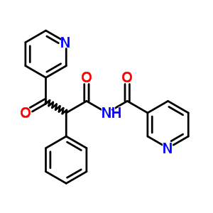 3-Pyridinepropanamide, b-oxo-a-phenyl-n-(3-pyridinylcarbonyl)-Structure,15231-14-8Structure 3-Pyridinepropanamide, b-oxo-a-phenyl-n-(3-pyridinylcarbonyl)- Structure,15231-14-8Structure