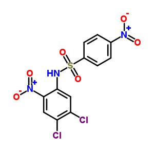 Benzenesulfonamide,n-(4,5-dichloro-2-nitrophenyl)-4-nitro-Structure,15312-13-7Structure Benzenesulfonamide,n-(4,5-dichloro-2-nitrophenyl)-4-nitro- Structure,15312-13-7Structure