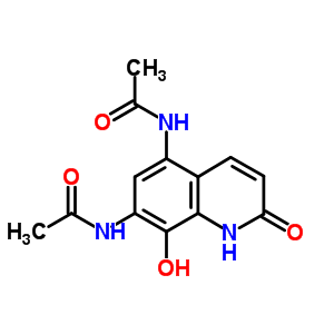 Acetamide,n,n-(1,2-dihydro-8-hydroxy-2-oxo-5,7-quinolinediyl)bis-(8ci)Structure,15450-75-6Structure Acetamide,n,n-(1,2-dihydro-8-hydroxy-2-oxo-5,7-quinolinediyl)bis-(8ci) Structure,15450-75-6Structure
