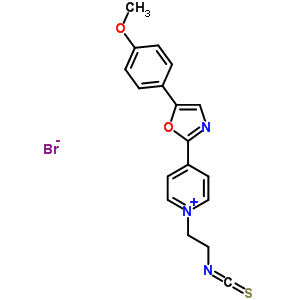 1-(2-異硫氰基乙基)-4-[5-(4-甲氧基苯基)-2-噁唑]溴化吡啶結(jié)構(gòu)式_155862-91-2結(jié)構(gòu)式