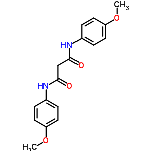 Propanediamide,n1,n3-bis(4-methoxyphenyl)-Structure,15589-58-9Structure Propanediamide,n1,n3-bis(4-methoxyphenyl)- Structure,15589-58-9Structure