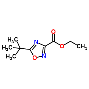 Ethyl 5-tert-butyl-1,2,4-oxadiazole-3-carboxylateStructure,158154-63-3Structure Ethyl 5-tert-butyl-1,2,4-oxadiazole-3-carboxylate Structure,158154-63-3Structure