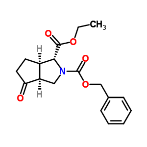 (1.Alpha.,3a.alpha.,6a.alpha.)-hexahydro-4-oxo-cyclopenta[c]pyrrole-1,2(1h)-dicarboxylicacid-1-ethyl2-(phenylmethyl)ester Structure,158340-62-6Structure