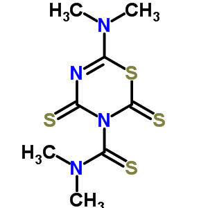 2H-1,3,5-thiadiazine-3(4h)-carbothioamide,6-(dimethylamino)-n,n-dimethyl-2,4-dithioxo-Structure,16011-82-8Structure 2H-1,3,5-thiadiazine-3(4h)-carbothioamide,6-(dimethylamino)-n,n-dimethyl-2,4-dithioxo- Structure,16011-82-8Structure