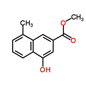4-Hydroxy-8-methyl-2-naphthalenecarboxylic acid methyl esterStructure,16059-74-8Structure 4-Hydroxy-8-methyl-2-naphthalenecarboxylic acid methyl ester Structure,16059-74-8Structure