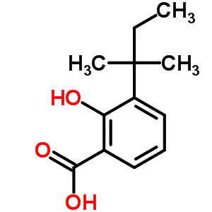 Benzoic acid,3-(1,1-dimethylpropyl)-2-hydroxy-Structure,16094-33-0Structure Benzoic acid,3-(1,1-dimethylpropyl)-2-hydroxy- Structure,16094-33-0Structure
