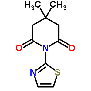 4,4-Dimethyl-1-(1,3-thiazol-2-yl)piperidine-2,6-dioneStructure,16131-64-9Structure 4,4-Dimethyl-1-(1,3-thiazol-2-yl)piperidine-2,6-dione Structure,16131-64-9Structure