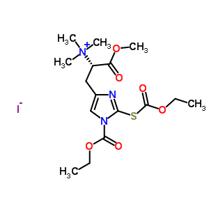 N(im)-ethoxycarbonyl-s-ethoxycarbonyl l-ergothioneine methyl ester iodideStructure,162240-57-5Structure N(im)-ethoxycarbonyl-s-ethoxycarbonyl l-ergothioneine methyl ester iodide Structure,162240-57-5Structure
