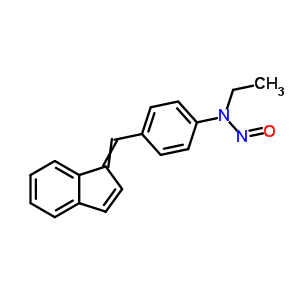 Benzenamine,n-ethyl-4-(1h-inden-1-ylidenemethyl)-n-nitroso-Structure,16699-37-9Structure Benzenamine,n-ethyl-4-(1h-inden-1-ylidenemethyl)-n-nitroso- Structure,16699-37-9Structure