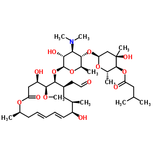柱晶白霉素A1(白霉素A1、吉他霉素A1)結(jié)構(gòu)式_16846-34-7結(jié)構(gòu)式
