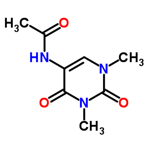 Acetamide,n-(1,2,3,4-tetrahydro-1,3-dimethyl-2,4-dioxo-5-pyrimidinyl)-Structure,16952-91-3Structure Acetamide,n-(1,2,3,4-tetrahydro-1,3-dimethyl-2,4-dioxo-5-pyrimidinyl)- Structure,16952-91-3Structure