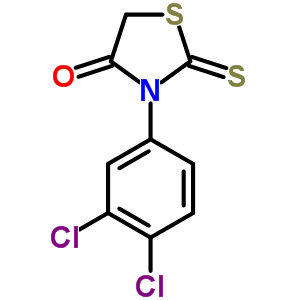 4-Thiazolidinone,3-(3,4-dichlorophenyl)-2-thioxo-Structure,17046-34-3Structure 4-Thiazolidinone,3-(3,4-dichlorophenyl)-2-thioxo- Structure,17046-34-3Structure