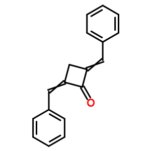 Cyclobutanone,2,4-bis(phenylmethylene)-Structure,17078-41-0Structure Cyclobutanone,2,4-bis(phenylmethylene)- Structure,17078-41-0Structure