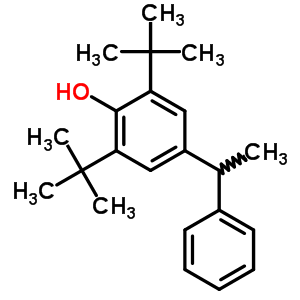 4-(1-Phenylethyl)-2,6-ditert-butyl-phenolStructure,17540-76-0Structure 4-(1-Phenylethyl)-2,6-ditert-butyl-phenol Structure,17540-76-0Structure