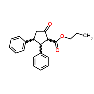 Propyl 5-oxo-2,3-diphenyl-cyclopentane-1-carboxylateStructure,1772-54-9Structure Propyl 5-oxo-2,3-diphenyl-cyclopentane-1-carboxylate Structure,1772-54-9Structure