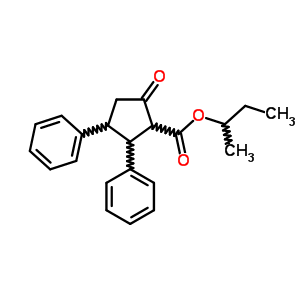 Butan-2-yl 5-oxo-2,3-diphenyl-cyclopentane-1-carboxylateStructure,1772-62-9Structure Butan-2-yl 5-oxo-2,3-diphenyl-cyclopentane-1-carboxylate Structure,1772-62-9Structure