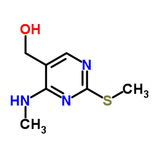(4-Methylamino-2-methanesulfanyl-pyrimidin-5-yl)-methanolStructure,17759-30-7Structure (4-Methylamino-2-methanesulfanyl-pyrimidin-5-yl)-methanol Structure,17759-30-7Structure