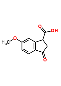 6-Methoxy-3-oxo-indan-1-carboxylic acidStructure,17825-44-4Structure 6-Methoxy-3-oxo-indan-1-carboxylic acid Structure,17825-44-4Structure