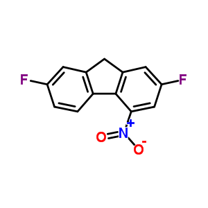 9H-fluorene,2,7-difluoro-4-nitro-Structure,1785-06-4Structure 9H-fluorene,2,7-difluoro-4-nitro- Structure,1785-06-4Structure