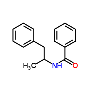 N-(1-苯基丙烷-2-基)苯甲酰胺結(jié)構(gòu)式_1795-95-5結(jié)構(gòu)式