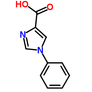 1-Phenyl-1h-imidazole-4-carboxylic acidStructure,18075-64-4Structure 1-Phenyl-1h-imidazole-4-carboxylic acid Structure,18075-64-4Structure