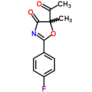 4(5H)-oxazolone,5-acetyl-2-(4-fluorophenyl)-5-methyl-Structure,18354-42-2Structure 4(5H)-oxazolone,5-acetyl-2-(4-fluorophenyl)-5-methyl- Structure,18354-42-2Structure