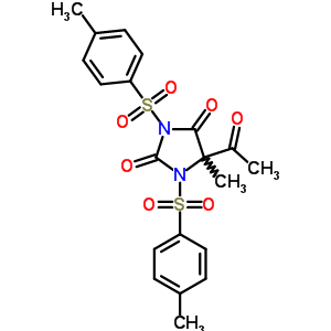 5-乙?；?5-甲基-1,3-雙[(4-甲基苯基)磺?；鵠-2,4-咪唑啉二酮結構式_18354-47-7結構式