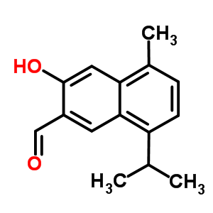 3-Hydroxy-5-methyl-8-propan-2-yl-naphthalene-2-carbaldehydeStructure,18478-73-4Structure 3-Hydroxy-5-methyl-8-propan-2-yl-naphthalene-2-carbaldehyde Structure,18478-73-4Structure
