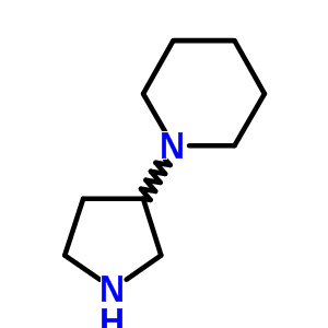 1-((R)-pyrrolidin-3-yl)piperidineStructure,184970-32-9Structure 1-((R)-pyrrolidin-3-yl)piperidine Structure,184970-32-9Structure