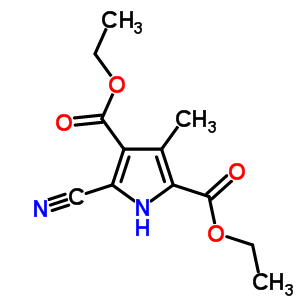 Diethyl 5-cyano-3-methyl-1h-pyrrole-2,4-dicarboxylateStructure,18711-56-3Structure Diethyl 5-cyano-3-methyl-1h-pyrrole-2,4-dicarboxylate Structure,18711-56-3Structure