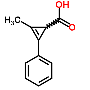 2-Methyl-3-phenyl-2-cyclopropene-1-carboxylic acidStructure,18826-56-7Structure 2-Methyl-3-phenyl-2-cyclopropene-1-carboxylic acid Structure,18826-56-7Structure