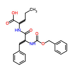 (9CI)-N-[N-[(苯基甲氧基)羰基]-L-苯基丙氨?；鵠-L-正纈氨酸結(jié)構(gòu)式_18921-56-7結(jié)構(gòu)式