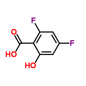 2,4-Difluoro-6-hydroxybenzoic acidStructure,189283-54-3Structure 2,4-Difluoro-6-hydroxybenzoic acid Structure,189283-54-3Structure