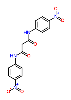 Propanediamide, n1,n3-bis(4-nitrophenyl)-Structure,1900-40-9Structure Propanediamide, n1,n3-bis(4-nitrophenyl)- Structure,1900-40-9Structure