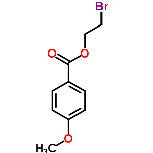 Benzoic acid,4-methoxy-, 2-bromoethyl esterStructure,19263-28-6Structure Benzoic acid,4-methoxy-, 2-bromoethyl ester Structure,19263-28-6Structure