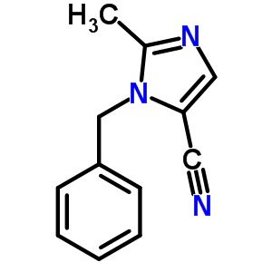 3-Benzyl-2-methyl-imidazole-4-carbonitrileStructure,19276-04-1Structure 3-Benzyl-2-methyl-imidazole-4-carbonitrile Structure,19276-04-1Structure