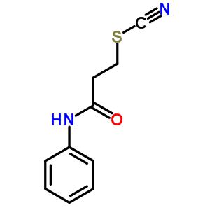 N-苯基-3-硫代氰?；?丙酰胺結(jié)構(gòu)式_19314-02-4結(jié)構(gòu)式