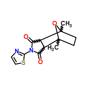 4,7-Epoxy-1h-isoindole-1,3(2h)-dione,hexahydro-4,7-dimethyl-2-(2-thiazolyl)-Structure,19783-63-2Structure 4,7-Epoxy-1h-isoindole-1,3(2h)-dione,hexahydro-4,7-dimethyl-2-(2-thiazolyl)- Structure,19783-63-2Structure