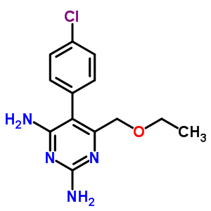 5-(4-Chlorophenyl)-6-(ethoxymethyl)pyrimidine-2,4-diamineStructure,2032-90-8Structure 5-(4-Chlorophenyl)-6-(ethoxymethyl)pyrimidine-2,4-diamine Structure,2032-90-8Structure