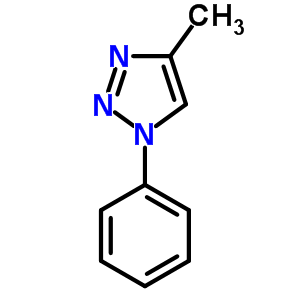 1H-1,2,3-triazole,4-methyl-1-phenyl-Structure,20320-20-1Structure 1H-1,2,3-triazole,4-methyl-1-phenyl- Structure,20320-20-1Structure