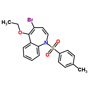 4-溴-5-乙氧基-1-[(4-甲基苯基)磺?；鵠-1H-1-苯氮雜卓結(jié)構(gòu)式_20426-64-6結(jié)構(gòu)式