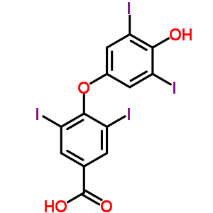 4-(4-Hydroxy-3,5-diiodophenoxy)-3,5-diiodobenzoic acidStructure,2055-97-2Structure 4-(4-Hydroxy-3,5-diiodophenoxy)-3,5-diiodobenzoic acid Structure,2055-97-2Structure