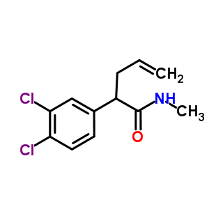 2-(3,4-Dichlorophenyl)pent-4-enoic acid n-methylamideStructure,206997-68-4Structure 2-(3,4-Dichlorophenyl)pent-4-enoic acid n-methylamide Structure,206997-68-4Structure