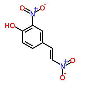 Phenol,2-nitro-4-(2-nitroethenyl)-Structure,2084-92-6Structure Phenol,2-nitro-4-(2-nitroethenyl)- Structure,2084-92-6Structure
