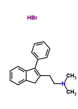 N,n-dimethyl-3-phenyl-1h-indene-2-ethanamine hydrobromideStructure,20845-65-2Structure N,n-dimethyl-3-phenyl-1h-indene-2-ethanamine hydrobromide Structure,20845-65-2Structure