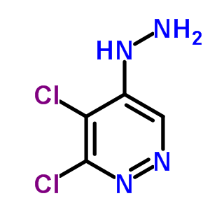 Pyridazine, 3,4-dichloro-5-hydrazinyl-Structure,2096-33-5Structure Pyridazine, 3,4-dichloro-5-hydrazinyl- Structure,2096-33-5Structure